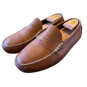 Allen Edmonds Daytona Brown Leather Driving Moccasin Loafers Slip-On Men’s 9.5